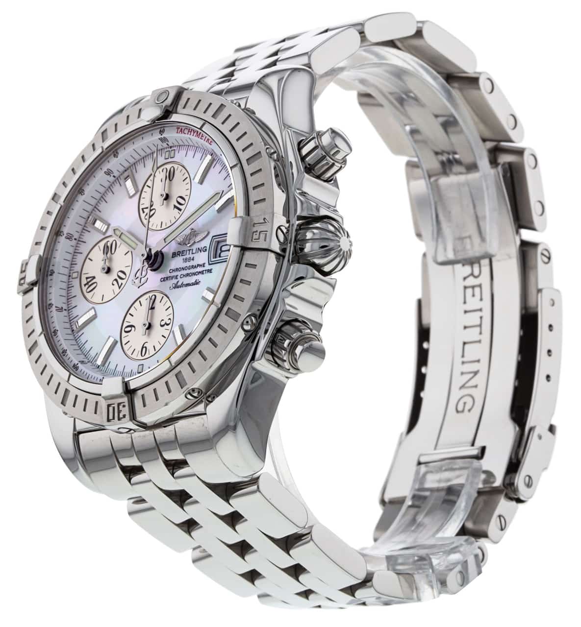 Breitling chronomat evolution mother 2025 of pearl